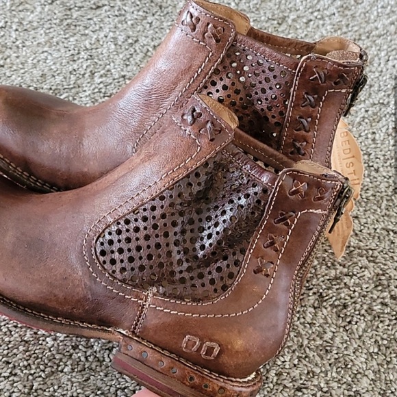 NIB - BED STU “BAYLENE” Teak Driftwood Leather Boots SIZE 7 - NEVER WORN - Picture 9 of 13